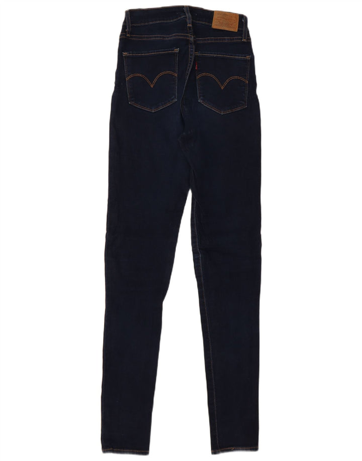 LEVI'S Womens 721 Skinny Jeans W26 L32 Navy Blue