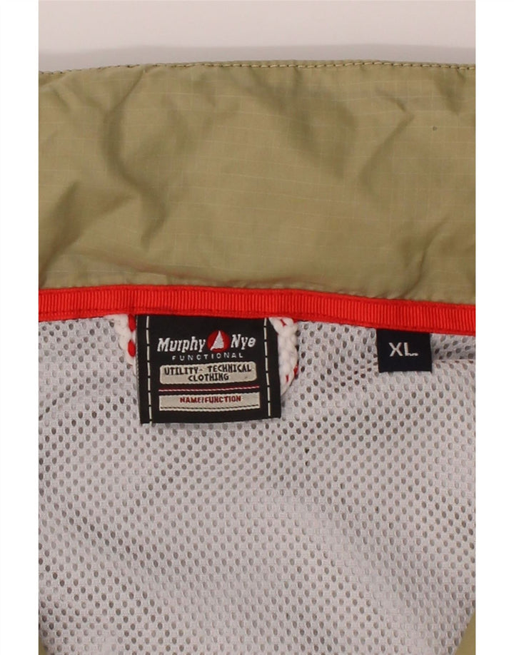MURPHY & NYE Mens Rain Jacket UK 42 XL Grey Nylon Vintage Murphy & Nye and Second-Hand Murphy & Nye from Messina Hembry 