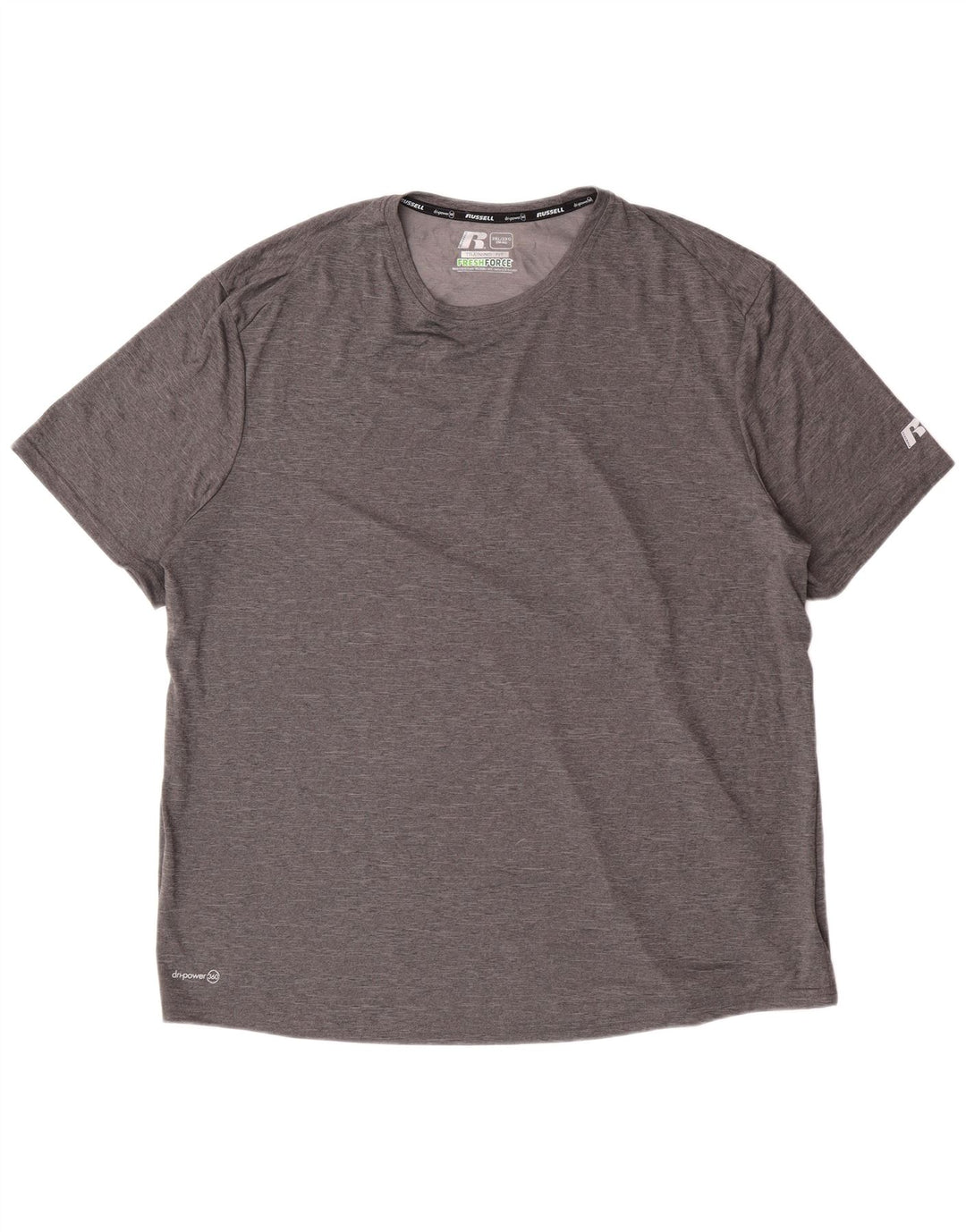 Russell Athletic Ανδρικό T-Shirt Top 2XL Grey Polyester Sports