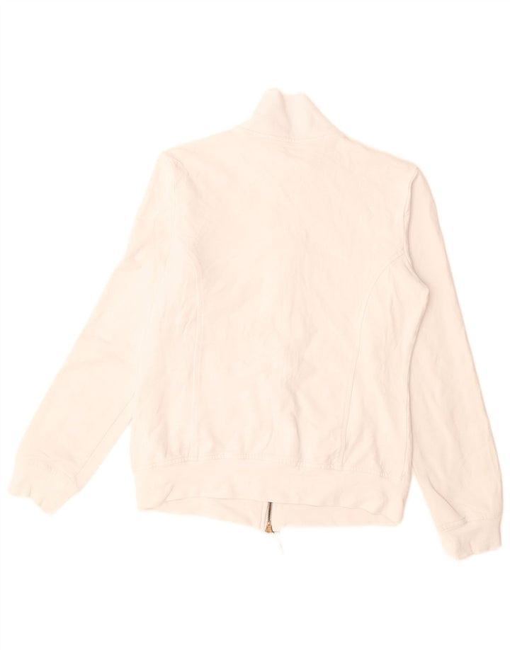 MURPHY & NYE Γυναικεία φόρμα φόρμας γραφικά Top Jacket UK 10 Small White