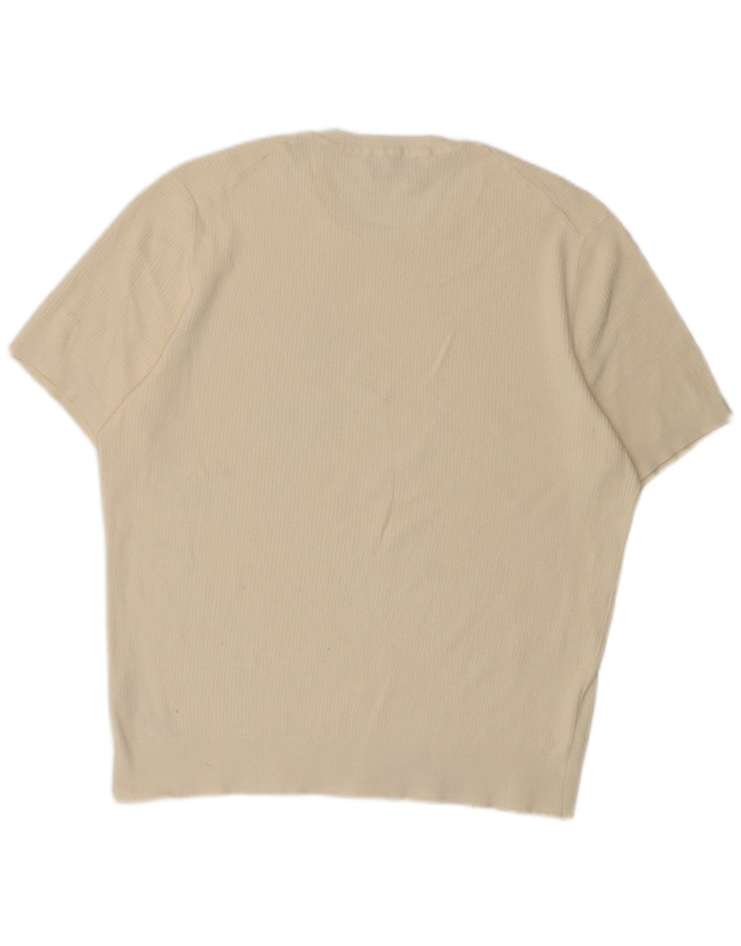 Ανδρικό κοντομάνικο μπλουζάκι Massimo Dutti Top μεγάλο λευκό βαμβακερό