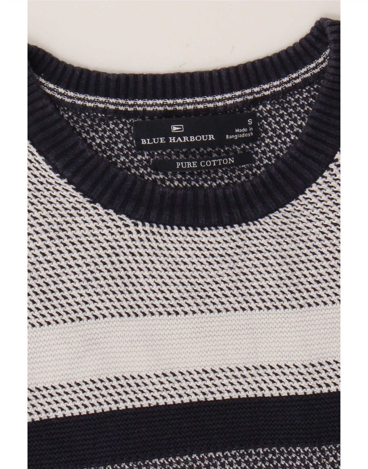 Marks & Spencer Ανδρικό μπλε πουλόβερ με λαιμόκοψη Harbor Crew Small Navy Blue