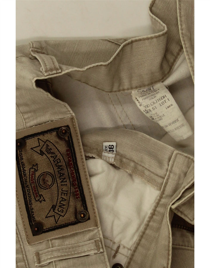 Armani Ανδρικό τζιν ίσιο W36 L28 Μπεζ βαμβακερό