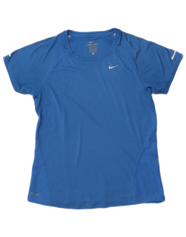 Γυναικείο μπλουζάκι NIKE Dri Fit Top UK 8/10 Small Blue Polyester Sports
