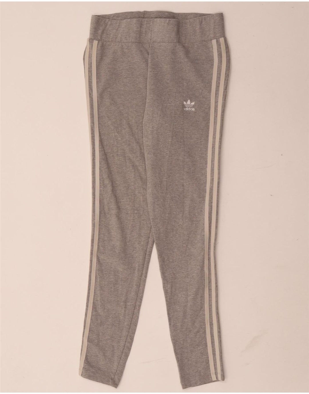Γυναικείο κολάν Adidas UK 12 Βαμβακερό μεσαίο γκρι