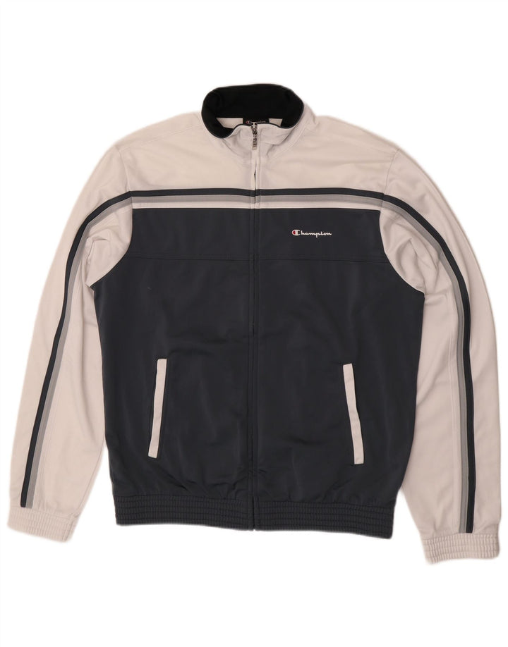 Ανδρική αθλητική φόρμα Champion Top Jacket Large Navy Blue Colorblock Polyester