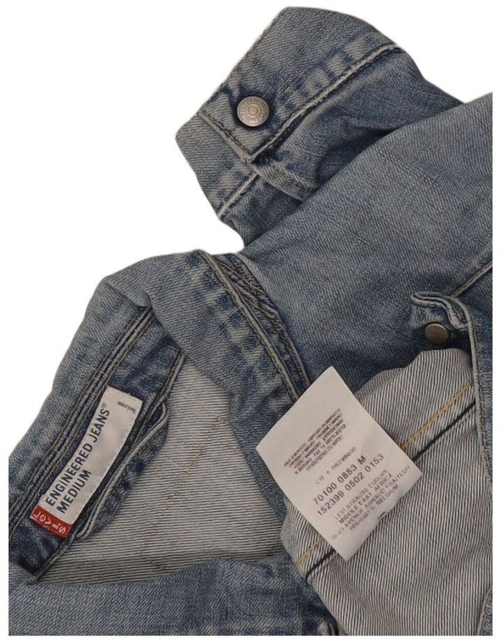 Levi's Womens Engineered Denim Jacket UK 14 Medium Blue Cotton