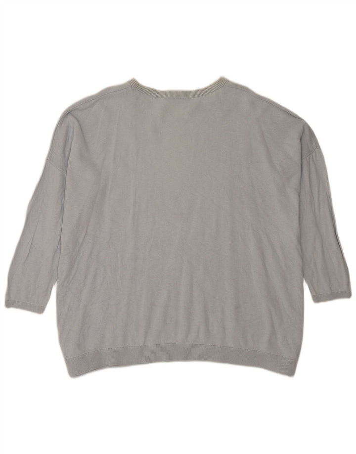 Cos Γυναικείο πουλόβερ Jumper Medium Blue Cotton