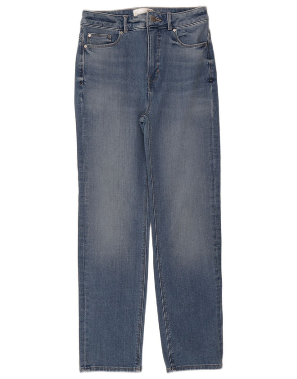 Marks & Spencer Γυναικεία Sienna Straight Jeans UK 10 Small W27 L27 Blue