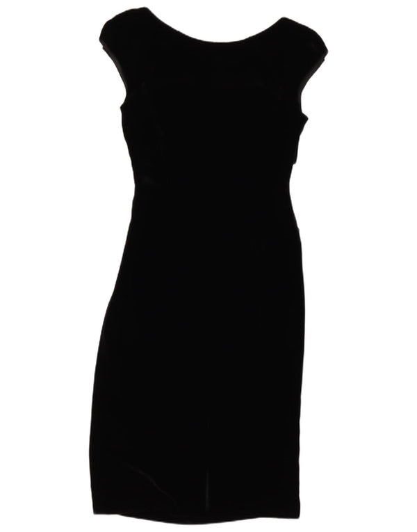 Λ.Κ. Γυναικείο φόρεμα Bennett Velvet Sheath UK 8 Small Black Viscose
