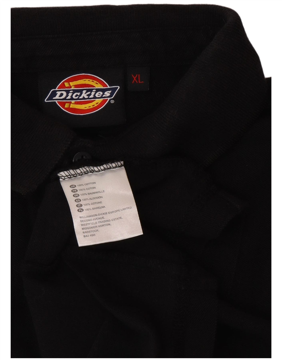 DICKIES Ανδρικό γραφικό πουκάμισο πόλο XL μαύρο βαμβακερό