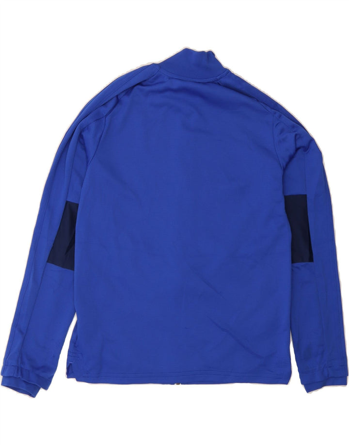 ADIDAS Boys Tracksuit Top Jacket 11-12 Years Blue Colourblock Polyester Vintage Adidas and Second-Hand Adidas from Messina Hembry 