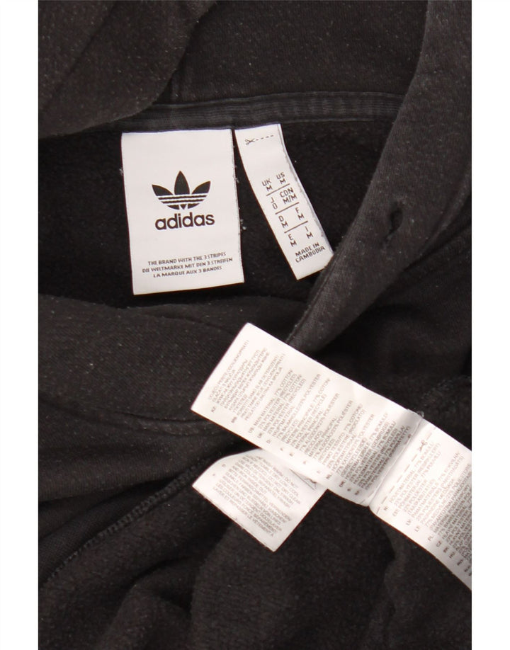 Ανδρικό φούτερ Adidas, μεσαίο μαύρο βαμβακερό