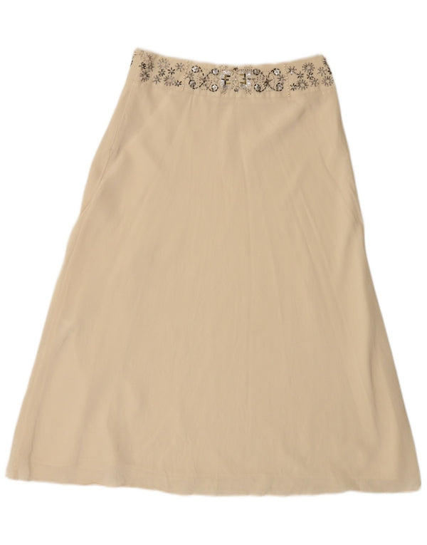 Γυναικεία φούστα Coast A-Line UK 10 Small W28 Beige Silk
