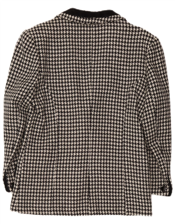 Egoiste Γυναικείο σακάκι UK 14 Medium Black Houndstooth Classic