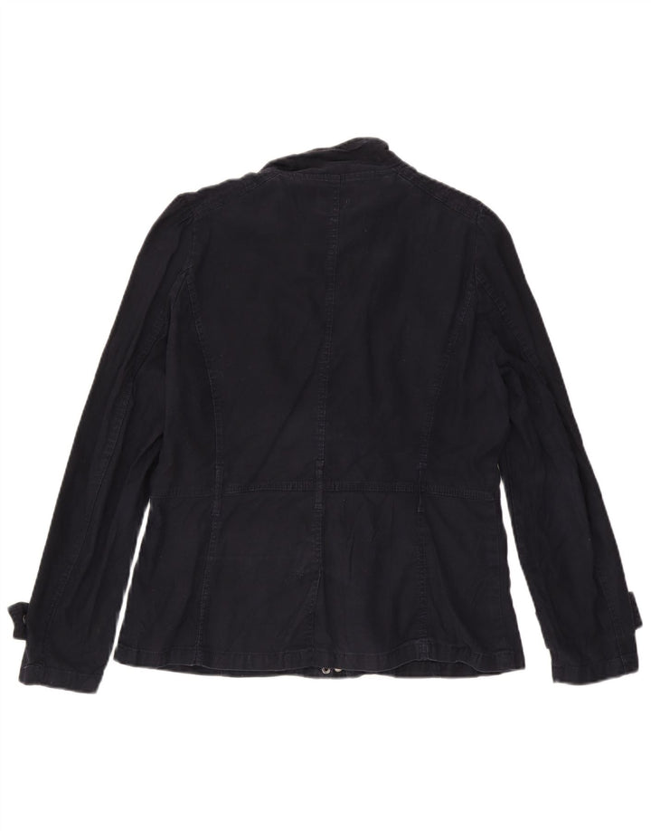 Converse Γυναικείο Utility Jacket UK 16 Large Navy Blue Cotton
