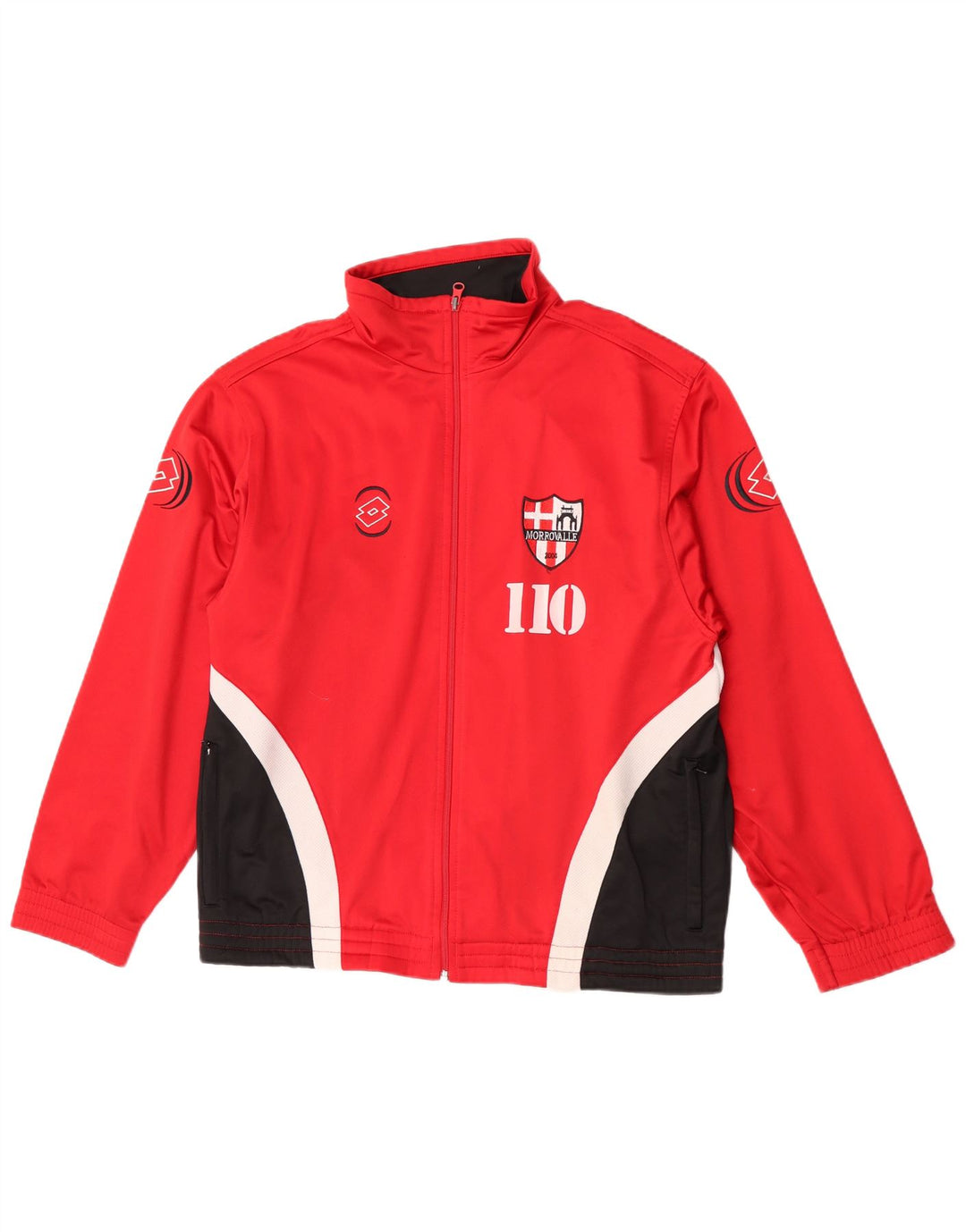 Ανδρική φόρμα Lotto Graphic Top Jacket UK 38/40 Medium Red Colourblock