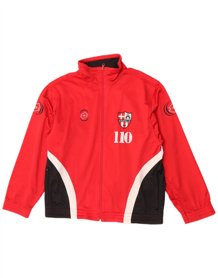 Ανδρική φόρμα Lotto Graphic Top Jacket UK 38/40 Medium Red Colourblock
