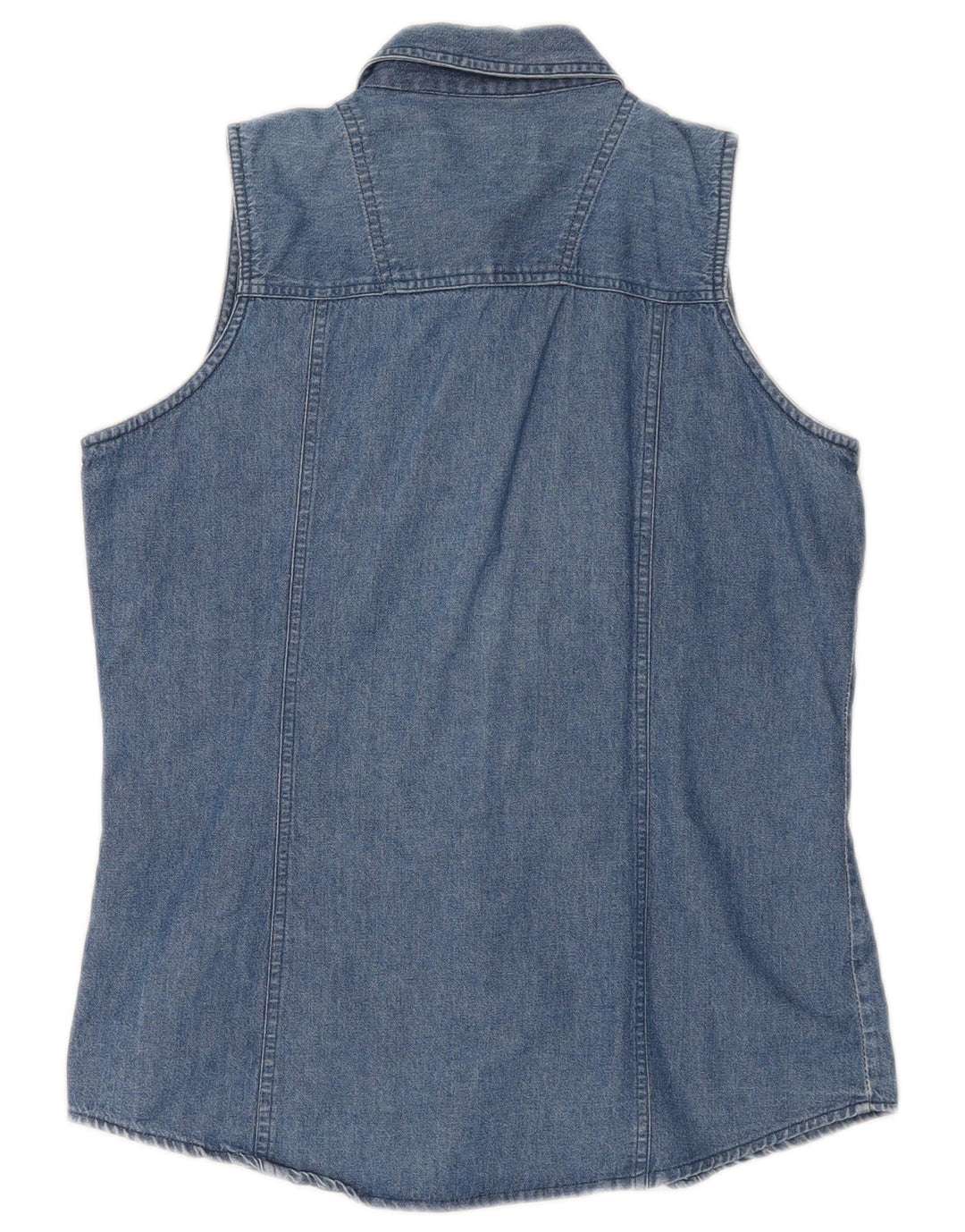 Brandon & C Γυναικείο αμάνικο τζιν πουκάμισο UK 14 Medium Blue