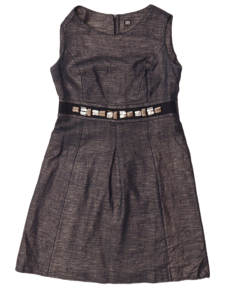 CINZIA ROCCA Γυναικείο σετ 1 κουμπιού 2 τεμαχίων UK 10 Small Navy Blue από βαμβάκι
