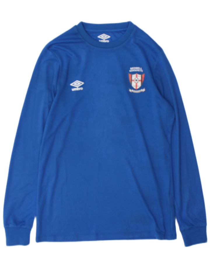 Ανδρικό γραφικό τοπ Umbro Μακρυμάνικο Μικρό Μπλε Πολυεστέρας