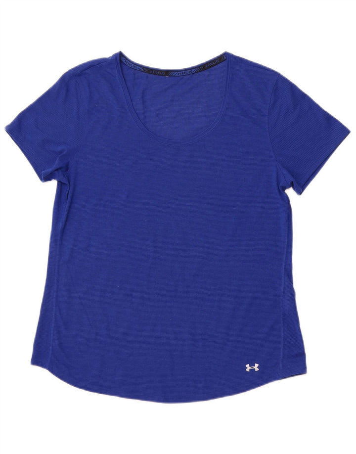 Γυναικείο T-Shirt UNDER Armour Top UK 12 Medium Blue