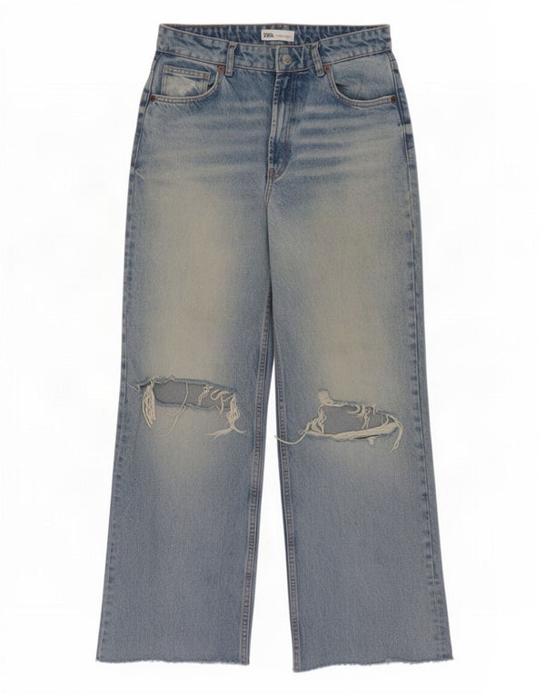 Zara γυναικείο ψηλόμεσο τζιν EU 40 Medium W30 L29 Blue