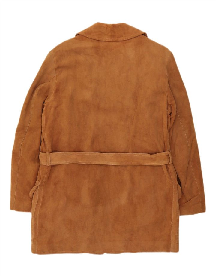 Vintage Ανδρικό Πανωφόρι IT 46 Small Brown Βαμβακερό