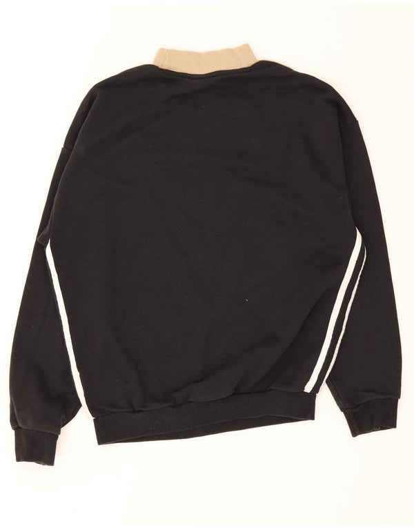 Γυναικεία γραφική φούτερ Adidas Jumper UK 8 Small Black Colourblock