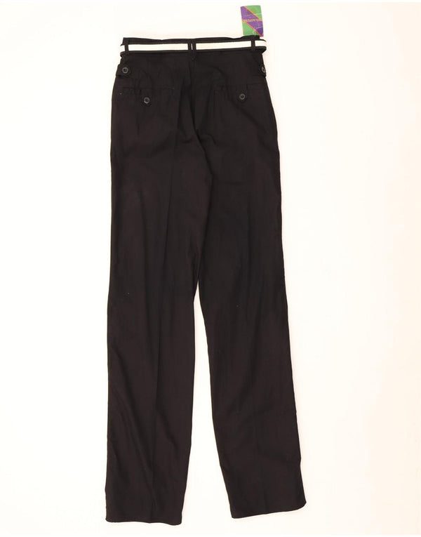 Wampum Γυναικείο Slim Casual Παντελόνι IT 44 Medium W28 L34 Μαύρο βαμβακερό