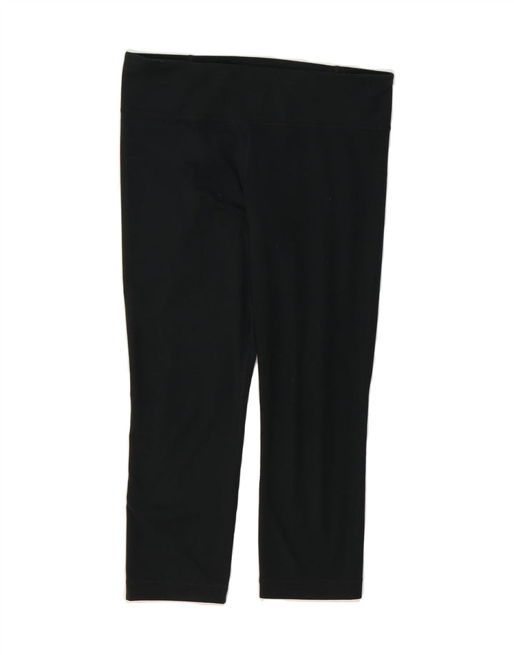 UNDER ARMOUR Womens Capri Leggings UK 10 Small Black Polyester Vintage Under Armour and Second-Hand Under Armour from Messina Hembry 