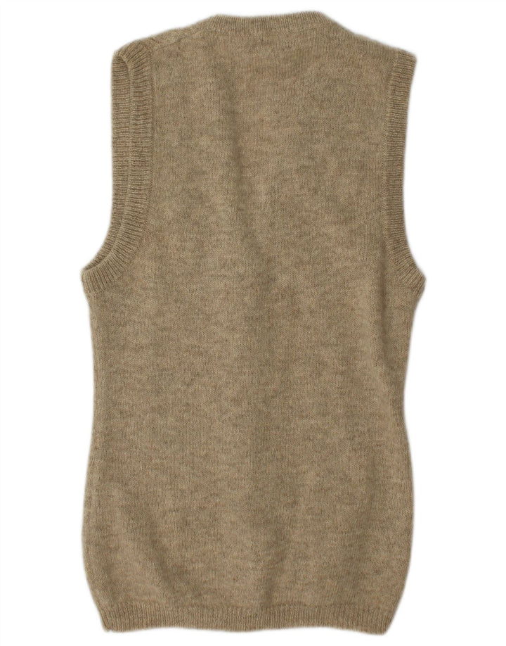 Stefanel Γυναικείο Αμάνικο Ζακέτα UK 14 Medium Beige