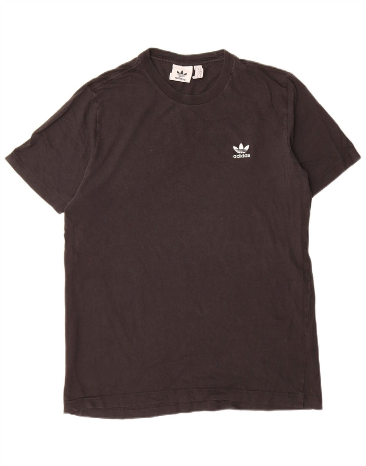 Ανδρικό T-Shirt Adidas Τοπ μεσαίο μαύρο βαμβακερό