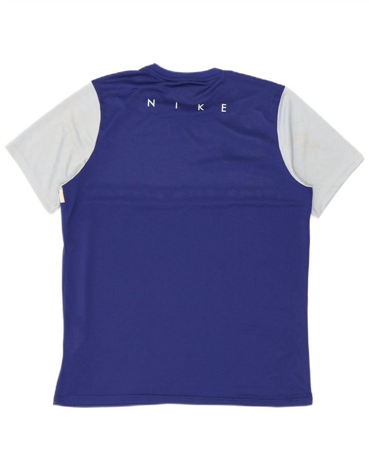 Ανδρικό T-shirt Nike Dri Fit Top XL Blue Colorblock Polyester