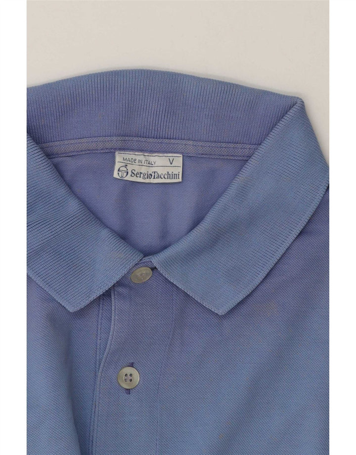 Sergio Tacchini Ανδρικό Πόλο Μπλουζάκι μεγάλο μπλε