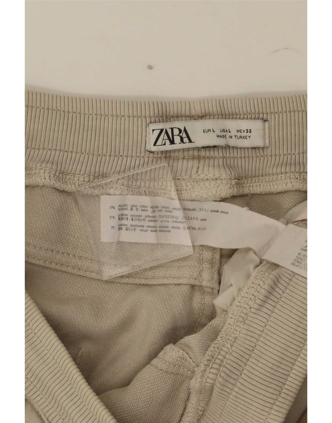 Zara Ανδρικό Σορτς Cargo Μεγάλο W32 Μπεζ Βαμβακερό