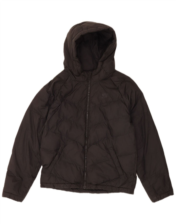 Nike Girls Hooded Jacket 12-13 Years Larg Black Polyester