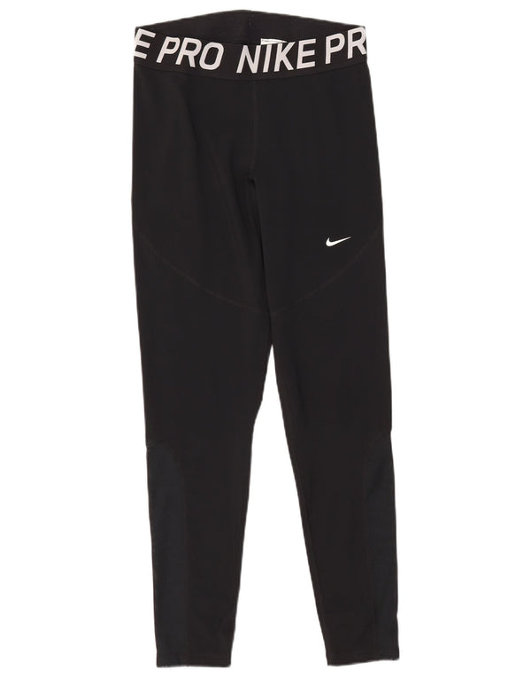Γυναικεία κολάν Nike Dri Fit Graphic UK 14 Large Black Colourblock