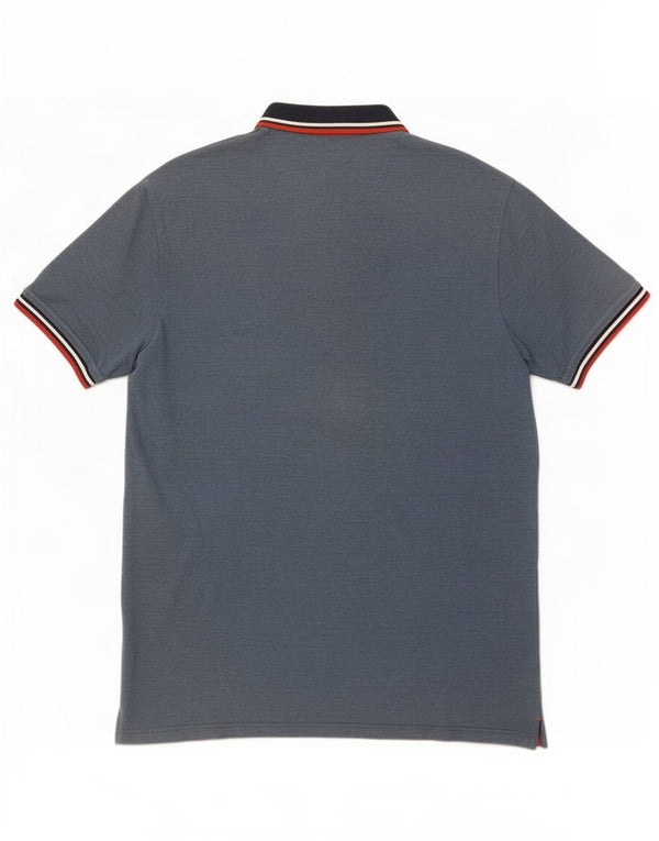 Ανδρικό μπλουζάκι πόλο Jack & Jones XL Navy Blue Cotton