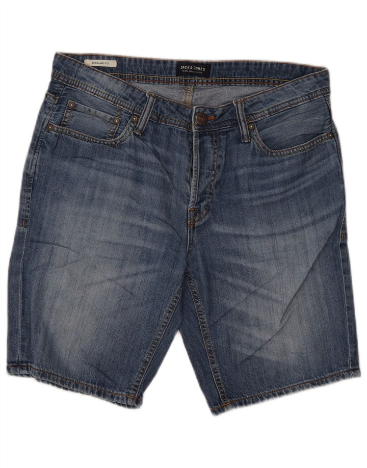 Jack & Jones Ανδρικό τζιν σορτς με κανονική εφαρμογή μικρό W30 μπλε