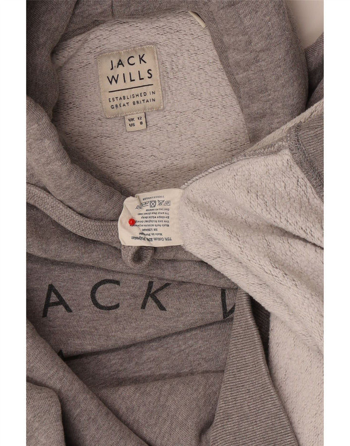 Jack Wills Γυναικεία Salcombe Devon Hoodie Jumper UK 12 Medium Grey Flecked