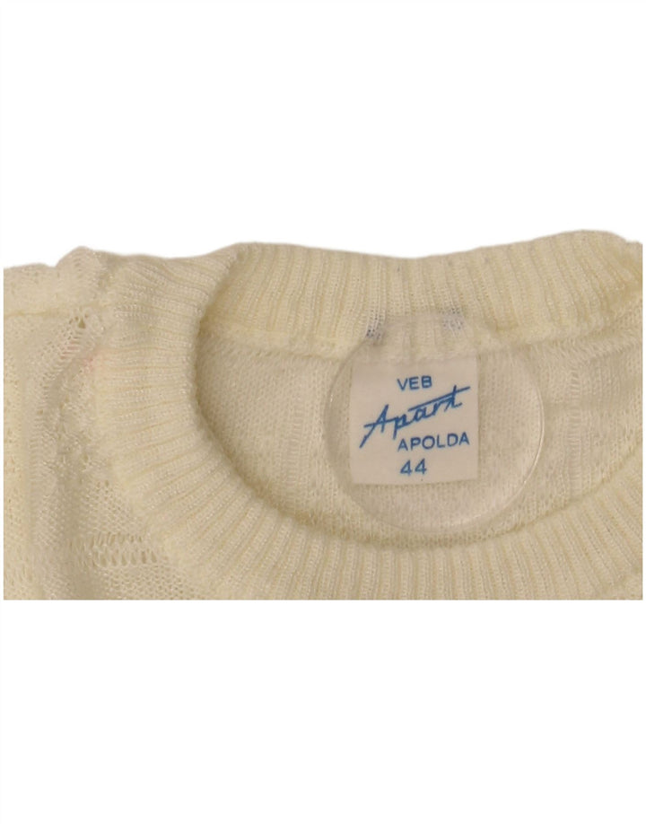 Apart Γυναικείο πουλόβερ με λαιμόκοψη EU 44 XL Off White