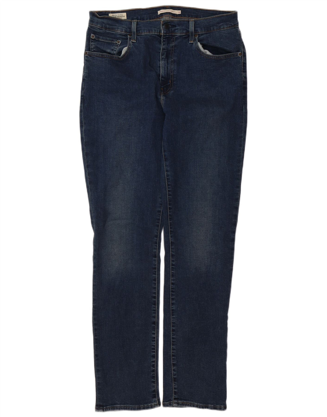 LEVI'S Γυναικείο 724 ψηλό ίσιο τζιν W32 L32 Μπλε βαμβακερό