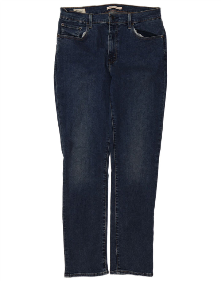 LEVI'S Γυναικείο 724 ψηλό ίσιο τζιν W32 L32 Μπλε βαμβακερό