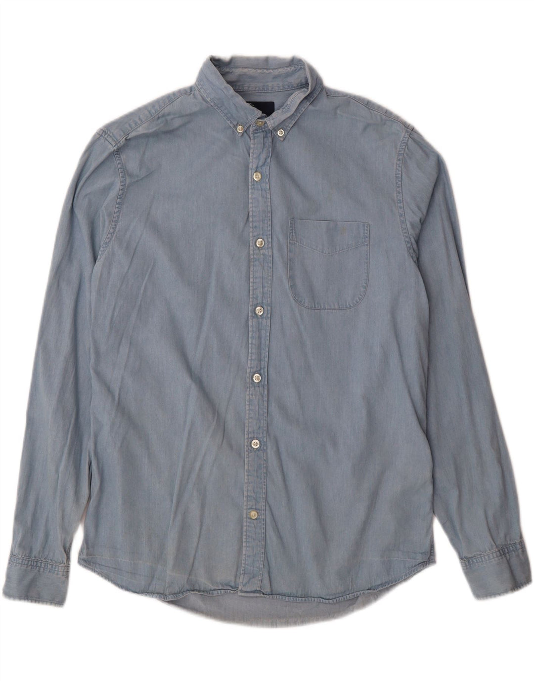 GAP Mens Denim Shirt Medium Blue Cotton