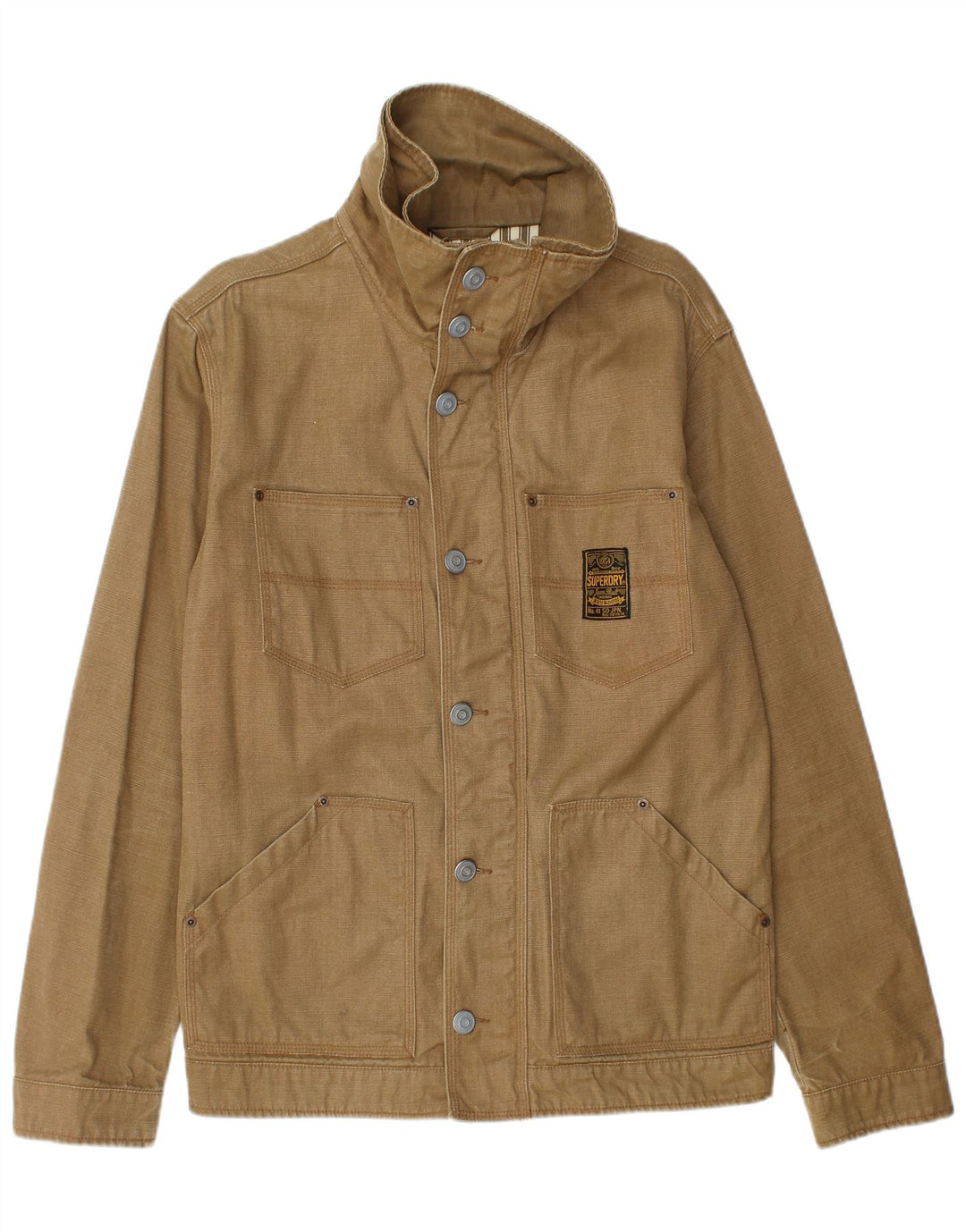 Ανδρικό SUPERDRY Utility Jacket UK 40 Large Beige Βαμβακερό