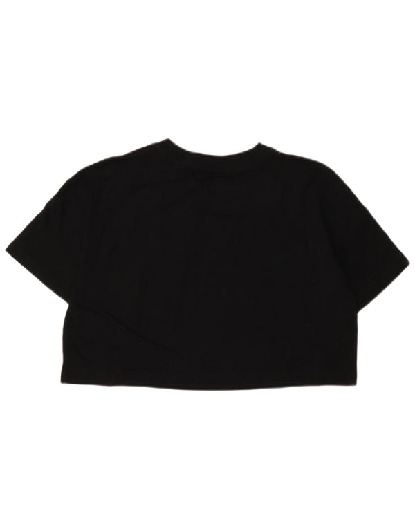 Γυναικείο υπερμεγέθη γραφικό μπλουζάκι CALVIN KLEIN JEANS Top UK 6 XS Μαύρο