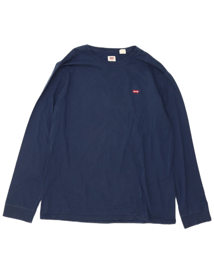 Ανδρικό μπλουζάκι Levi's Standard μακρυμάνικο XL Navy Blue Cotton