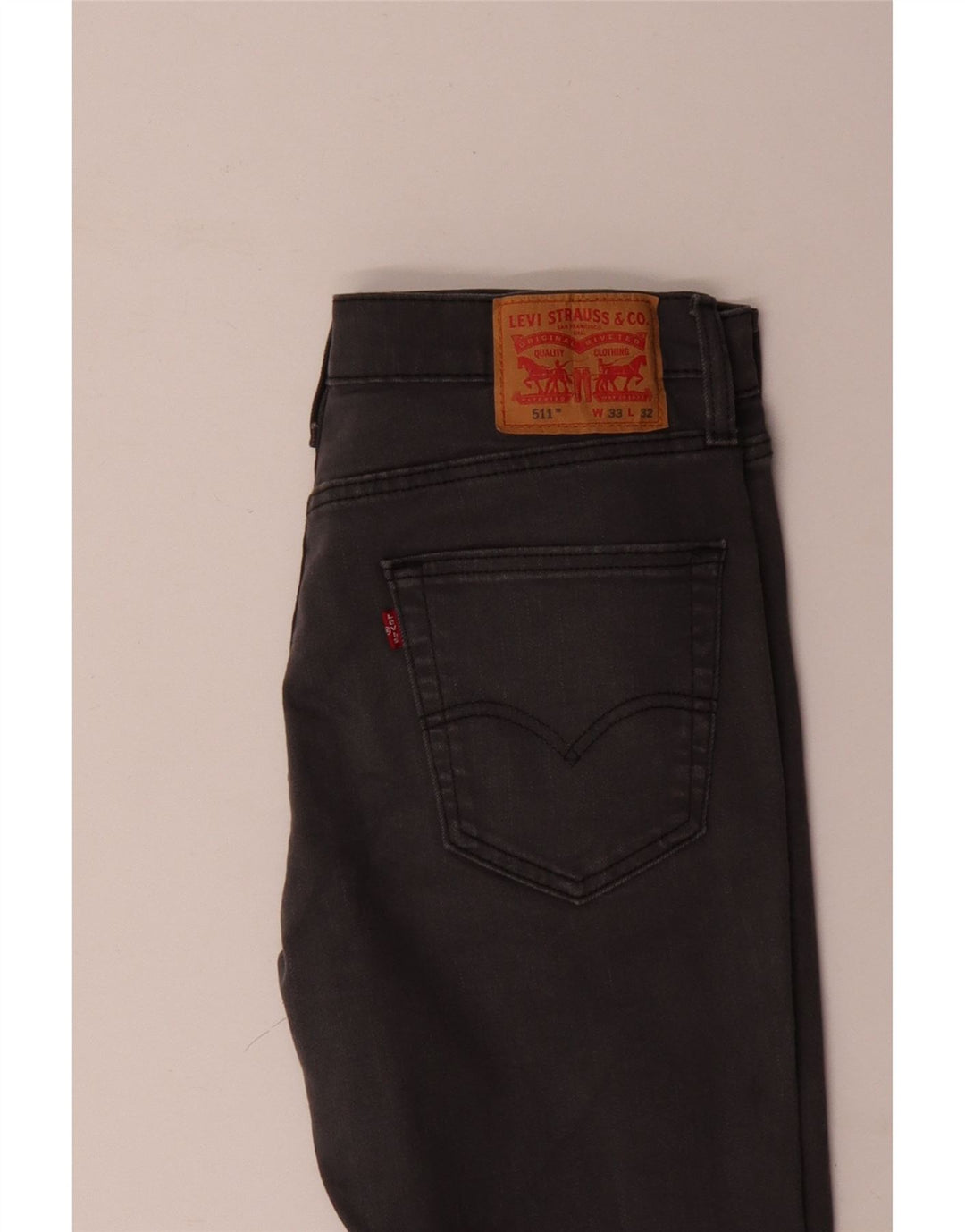 Levi's Mens 511 Slim Jeans W33 L32 Γκρι βαμβακερό