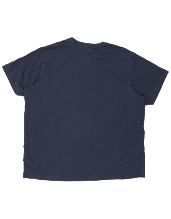 EDDIE BAUER Ανδρικό T-Shirt Top 2XL Navy Blue Cotton